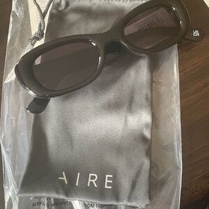AIRE Sleek Black Sunglasses
